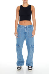 Cropped Cutout Tank Top