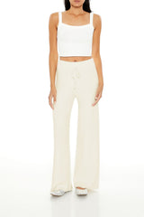Sweater-Knit Wide-Leg Pants
