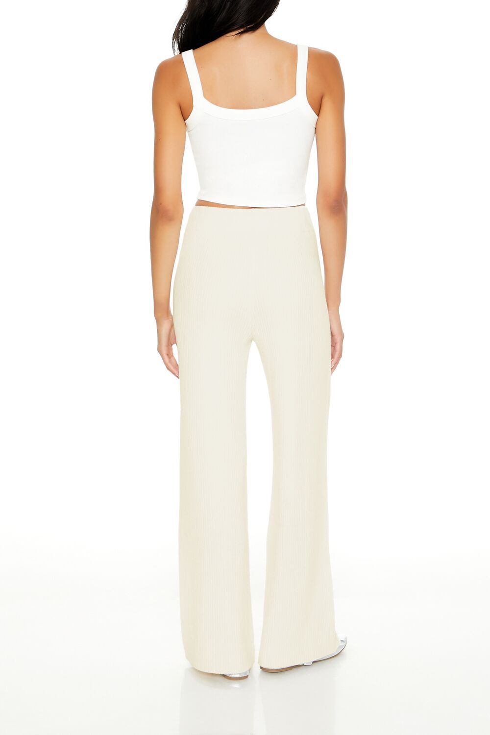 Sweater-Knit Wide-Leg Pants