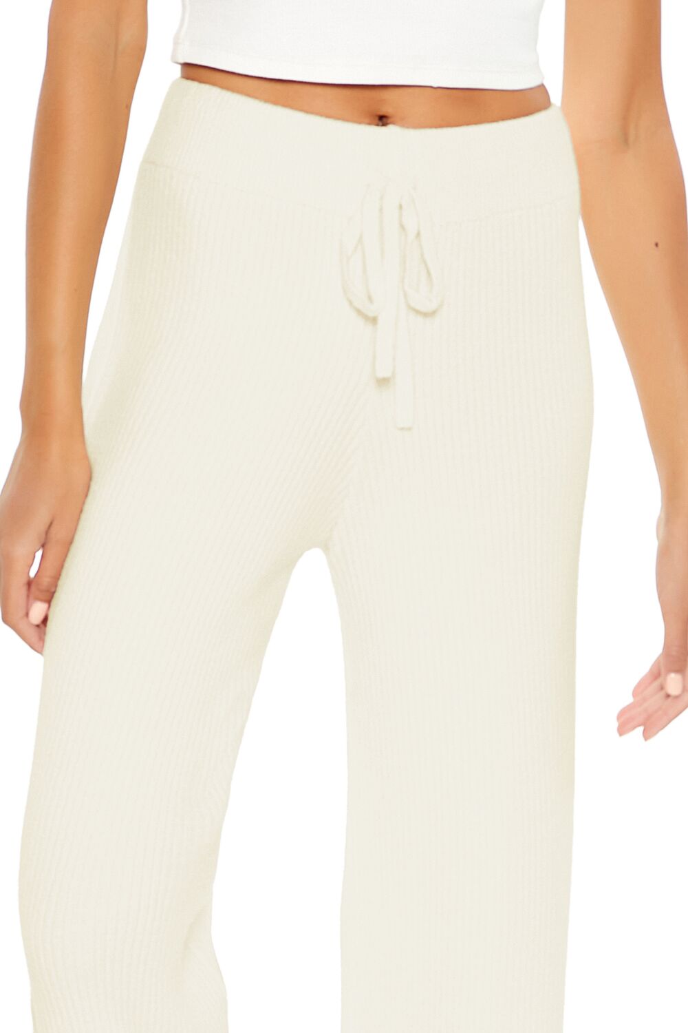 Sweater-Knit Wide-Leg Pants