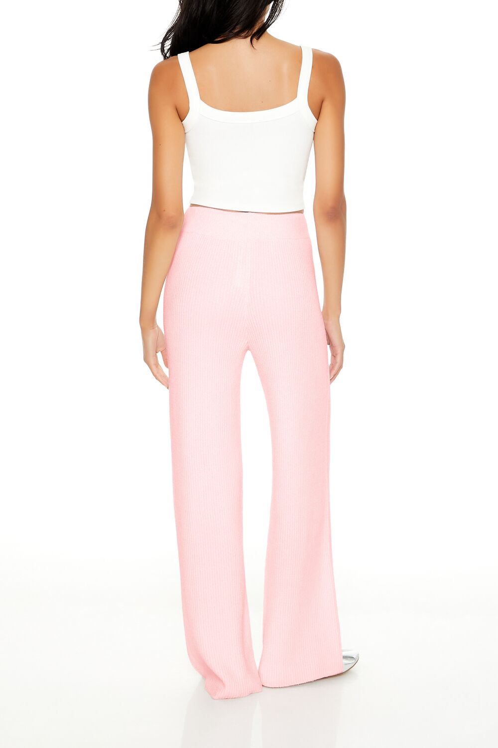 Sweater-Knit Wide-Leg Pants