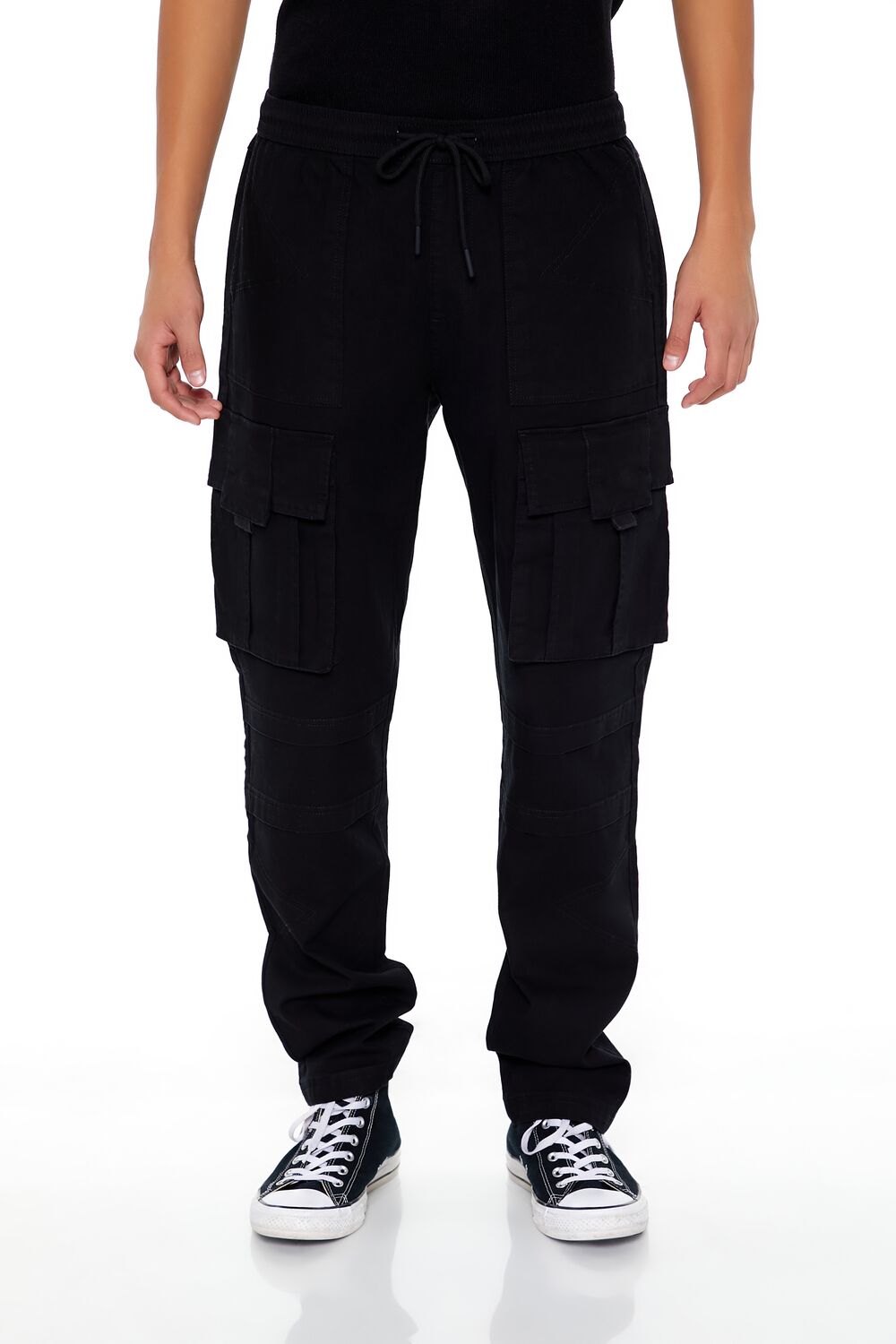 Slim-Fit Drawstring Cargo Pants