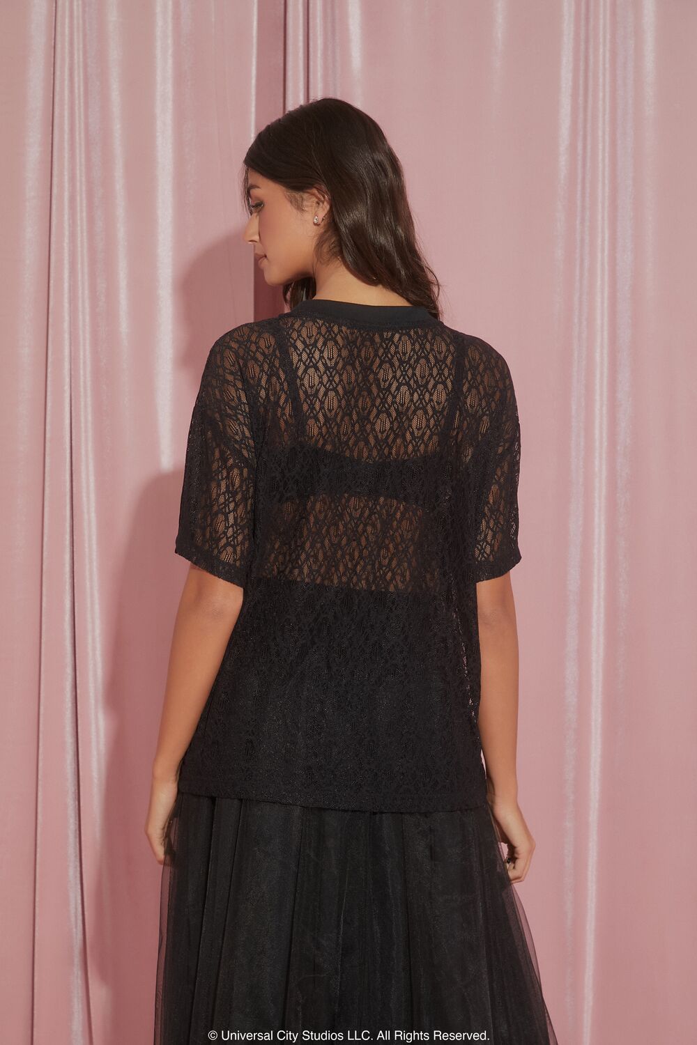 Wicked Witch Faux Gem Lace Tee