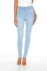 Pull-On High-Rise Skinny Jeans