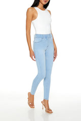 Pull-On High-Rise Skinny Jeans