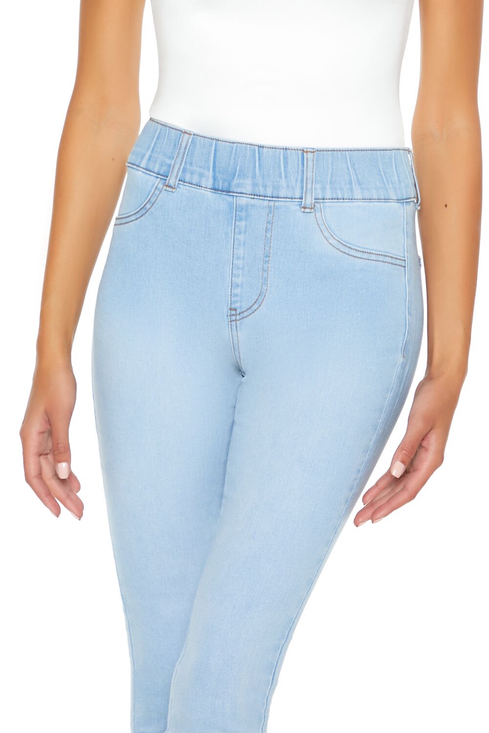 Pull-On High-Rise Skinny Jeans
