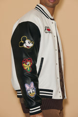 Unisex Disney Mickey & Friends Chenille Patch Varsity Jacket