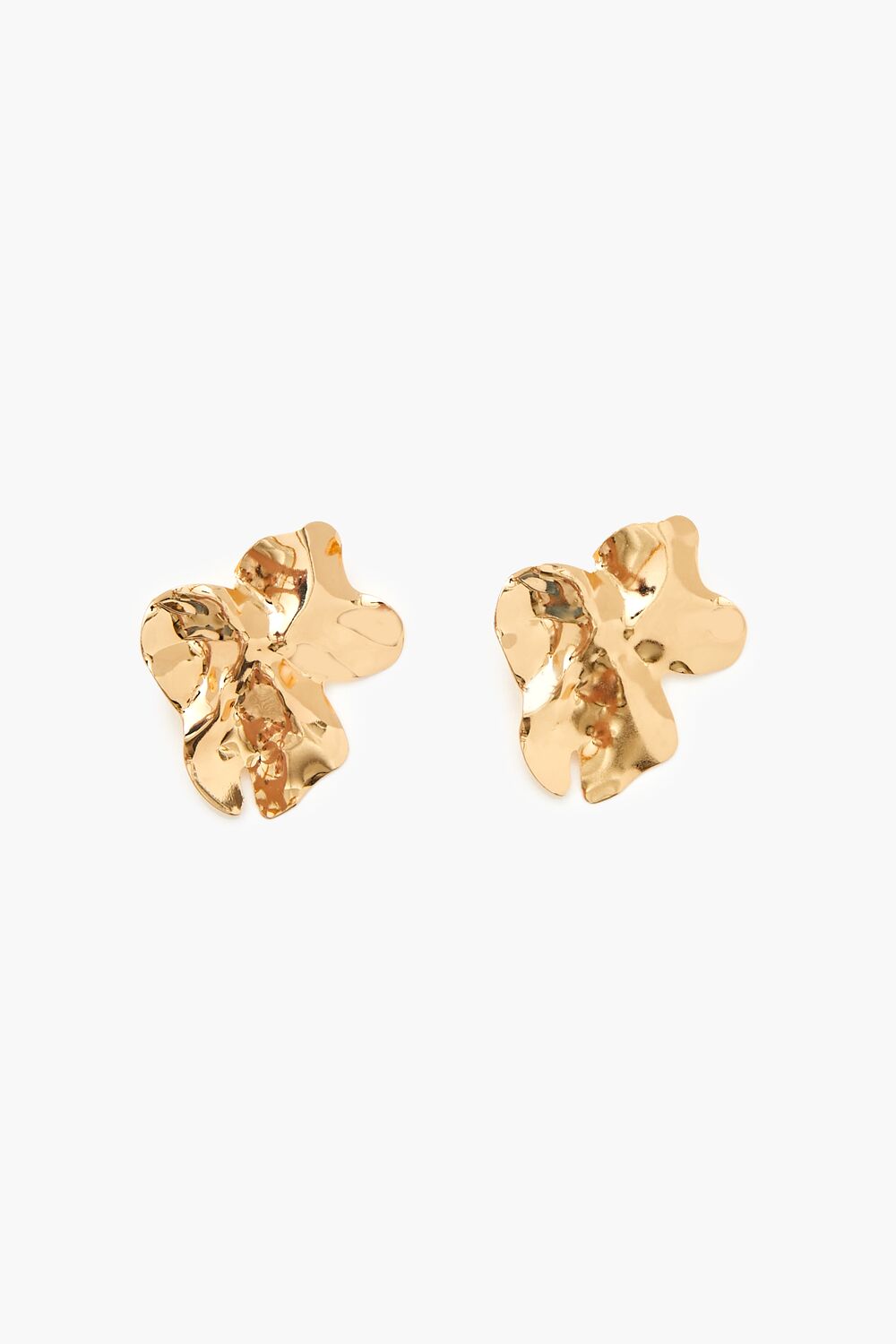 Hammered Abstract Drop Earrings
