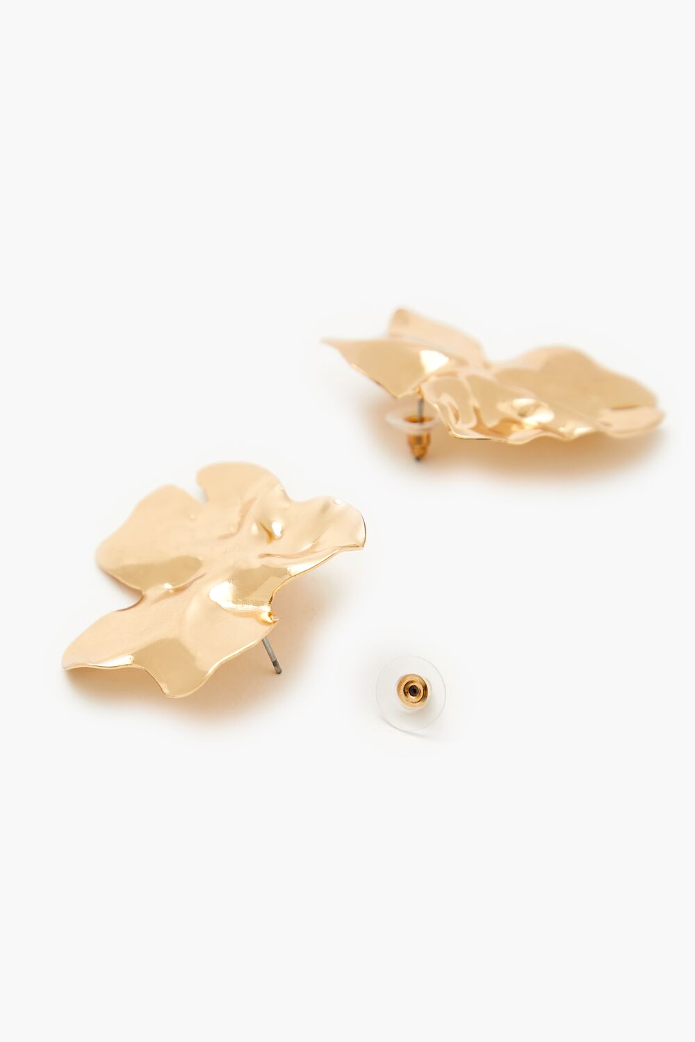 Hammered Abstract Drop Earrings