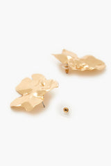 Hammered Abstract Drop Earrings