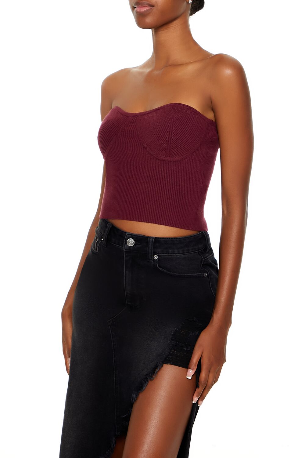 Sweater-Knit Tube Top
