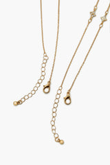 Layered Butterfly Necklace Set