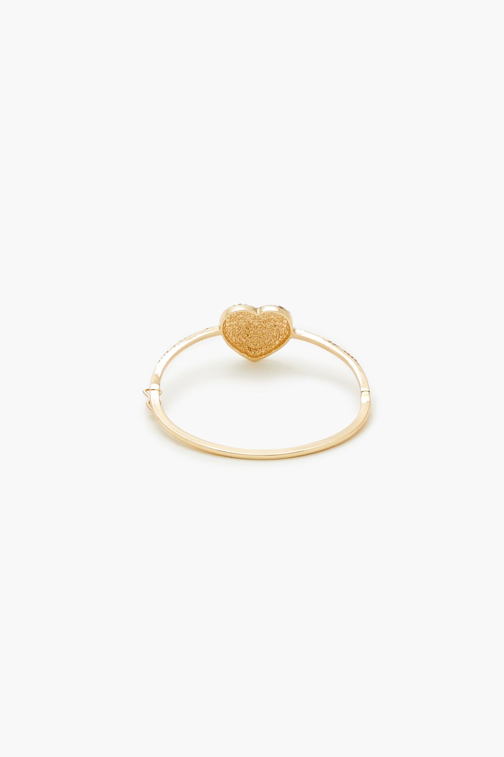 Rhinestone Heart Bangle Bracelet