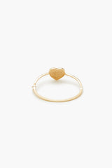 Rhinestone Heart Bangle Bracelet