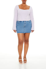 Plus Size Bell-Sleeve Sweater