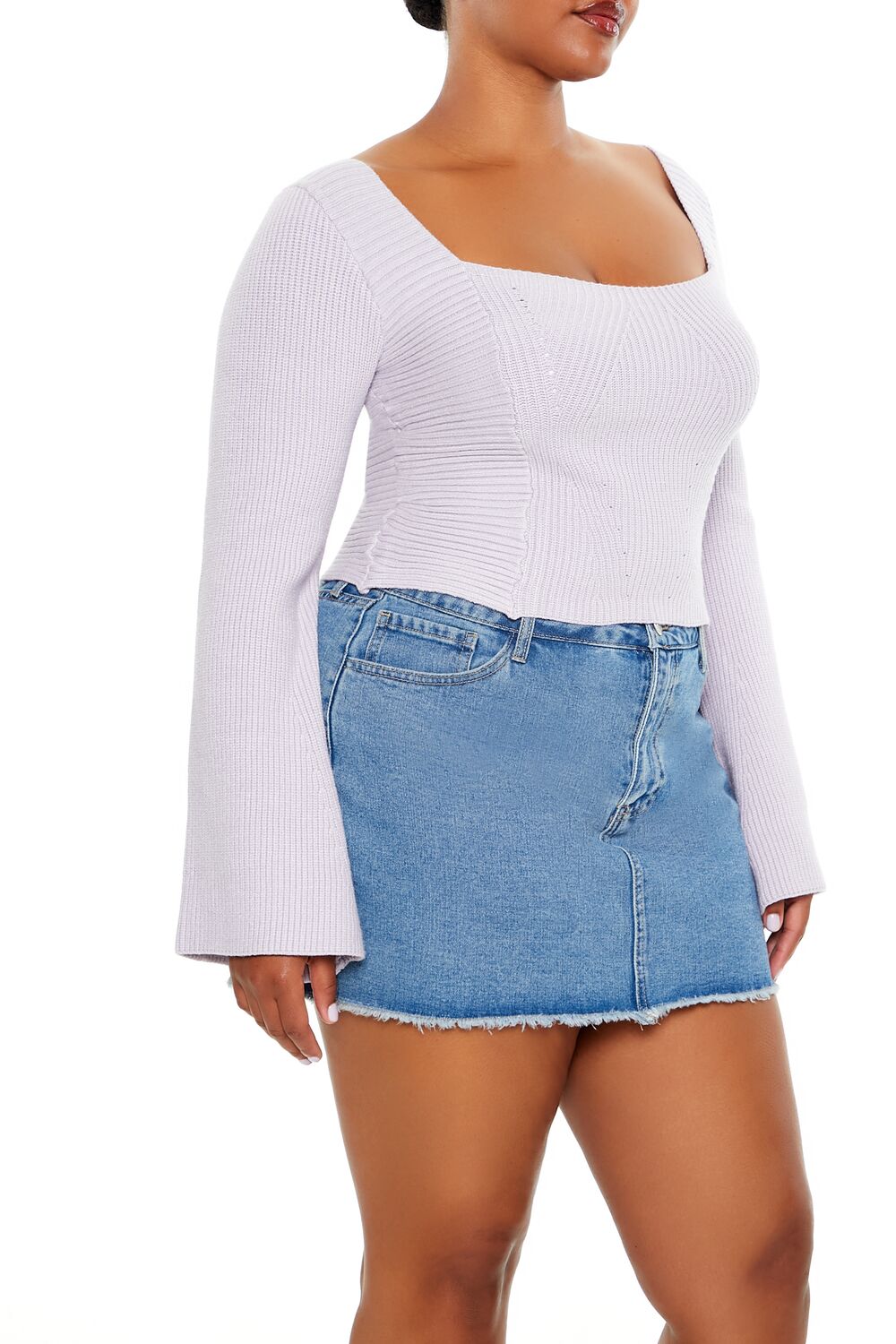 Plus Size Bell-Sleeve Sweater