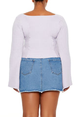 Plus Size Bell-Sleeve Sweater