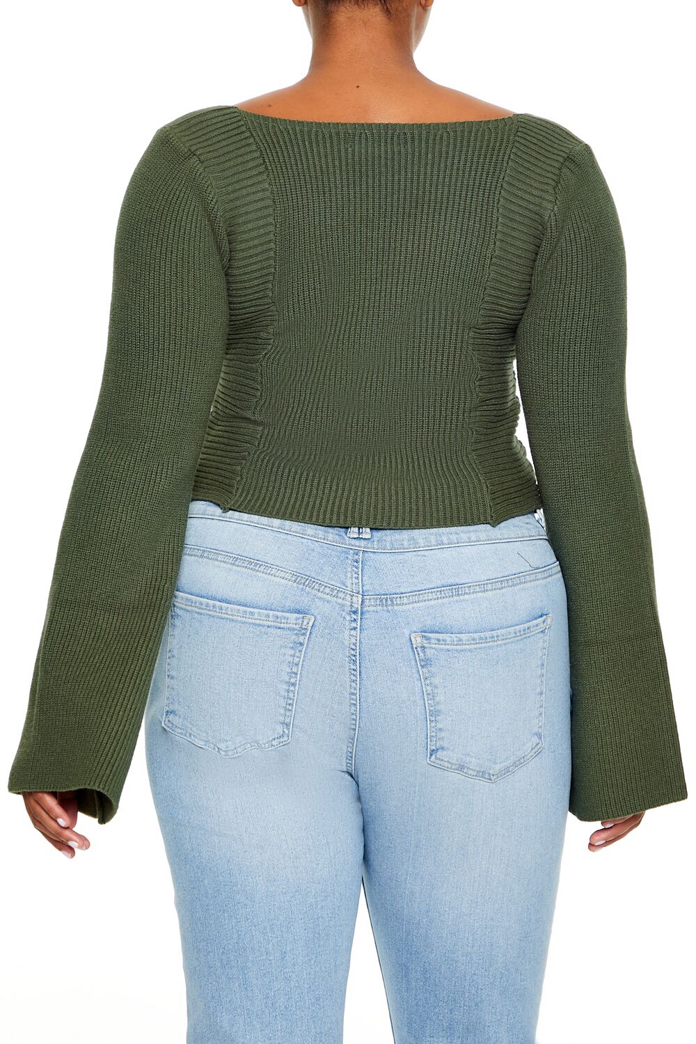 Plus Size Bell-Sleeve Sweater