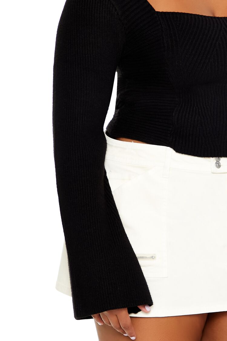 Plus Size Bell-Sleeve Sweater