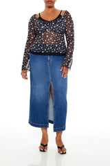 Plus Size Floral Print Combo Top