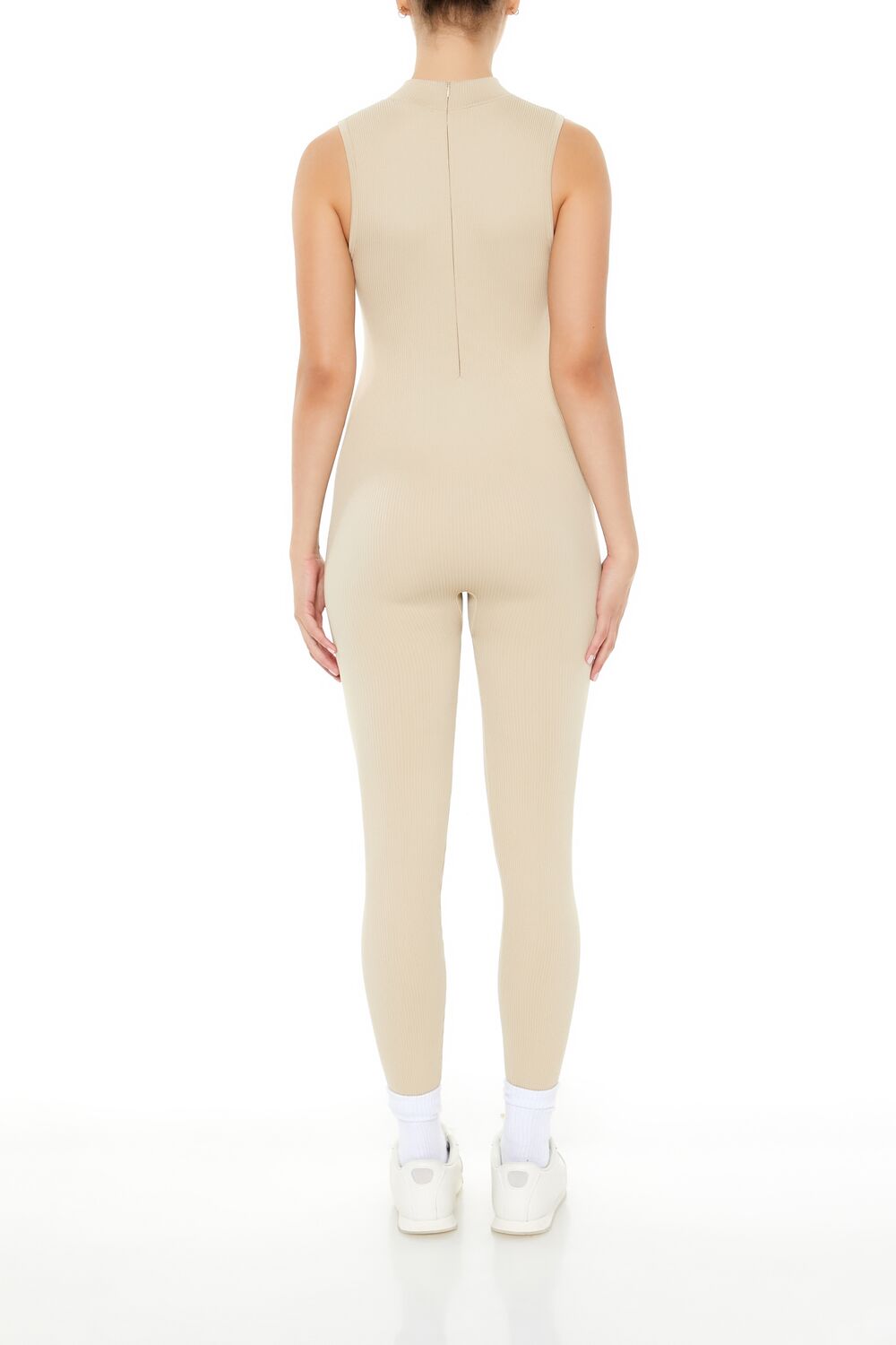 Sleeveless Mock Neck Jumpsuit