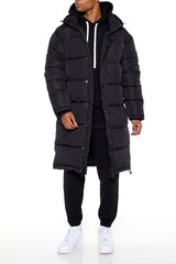 Hooded Longline Puffer Jacket