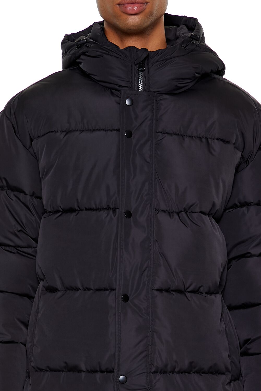 Hooded Longline Puffer Jacket