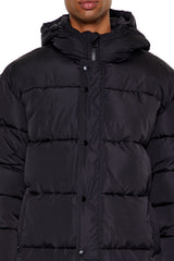 Hooded Longline Puffer Jacket