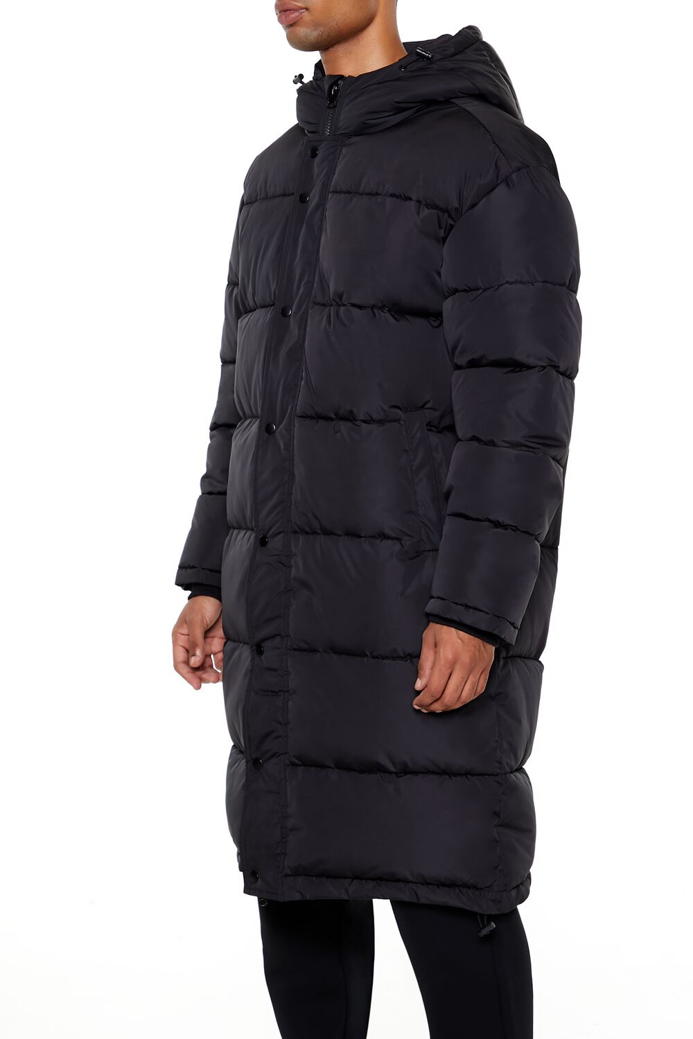 Hooded Longline Puffer Jacket