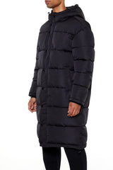 Hooded Longline Puffer Jacket
