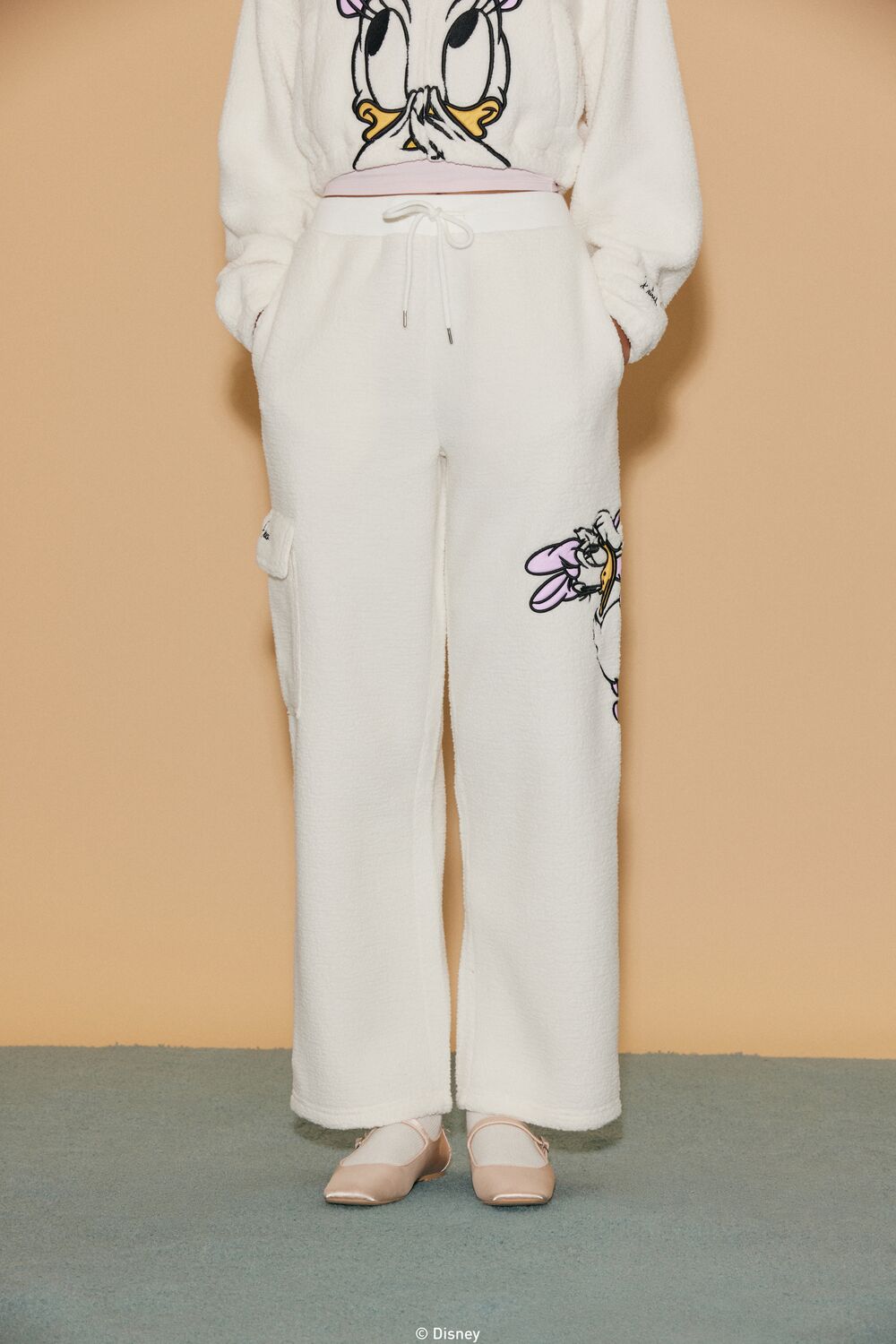 Disney Daisy Duck Faux Shearling Pants
