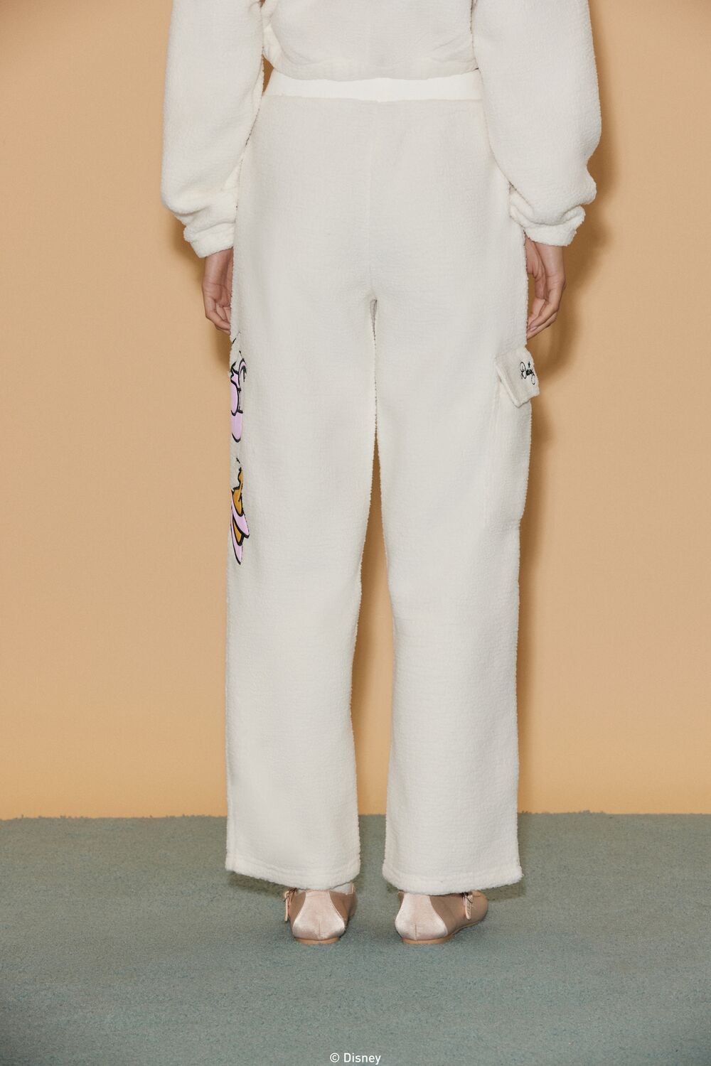 Disney Daisy Duck Faux Shearling Pants