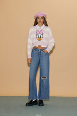 Disney Daisy Duck Cropped Sweater