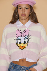 Disney Daisy Duck Cropped Sweater