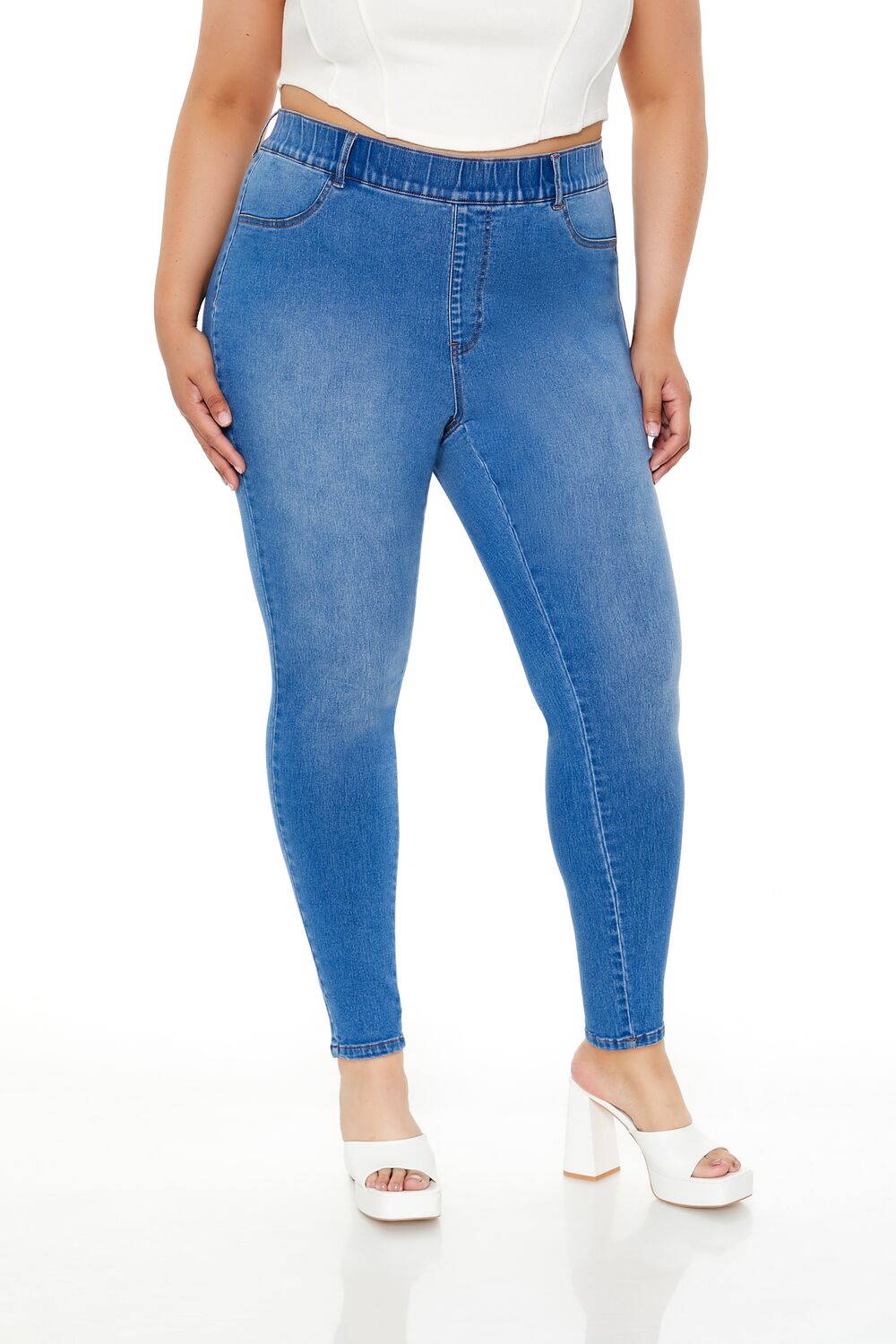 Plus Size High-Rise Skinny Jeans
