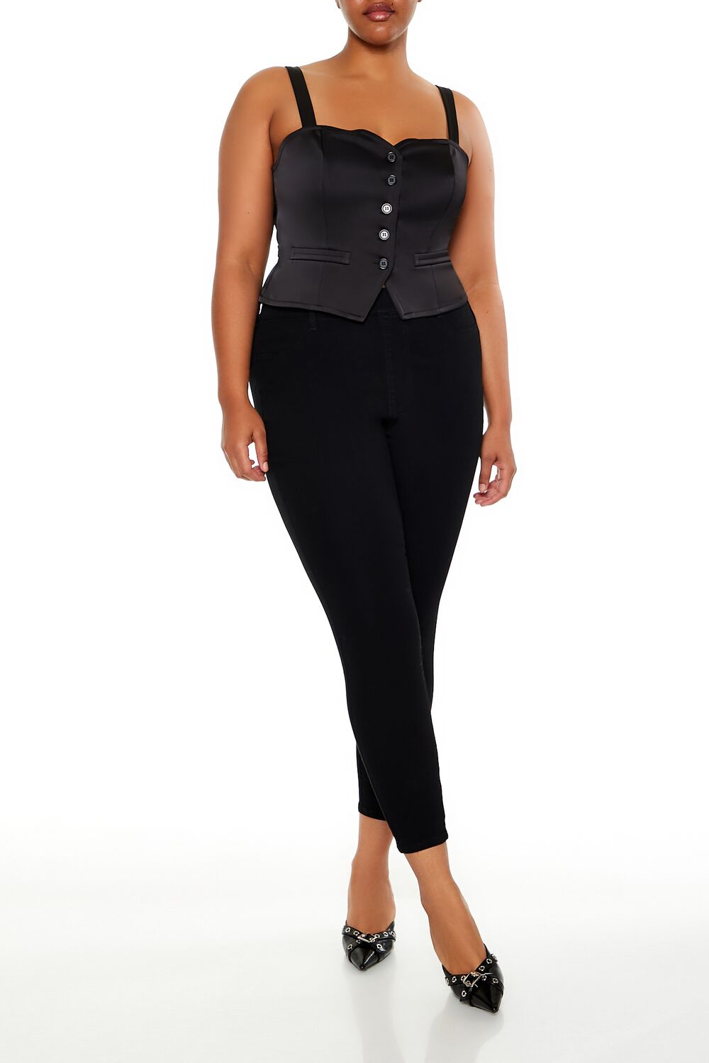 Plus Size High-Rise Skinny Jeans
