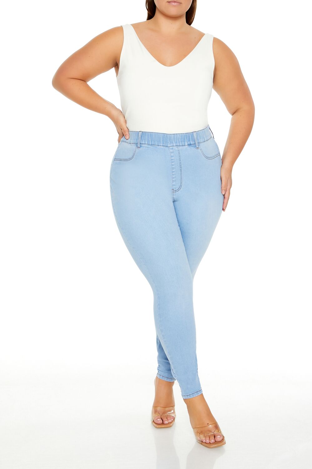 Plus Size High-Rise Skinny Jeans