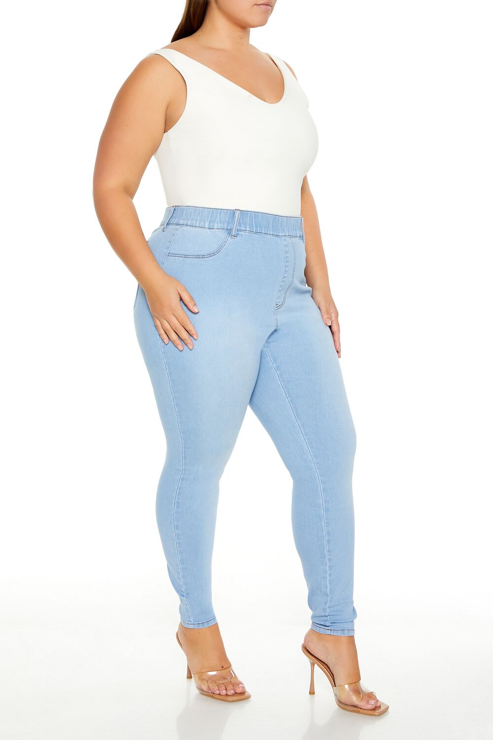 Plus Size High-Rise Skinny Jeans