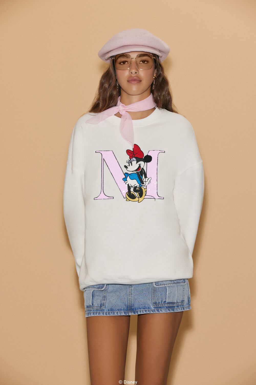 Unisex Disney Minnie Mouse Sequin Pullover
