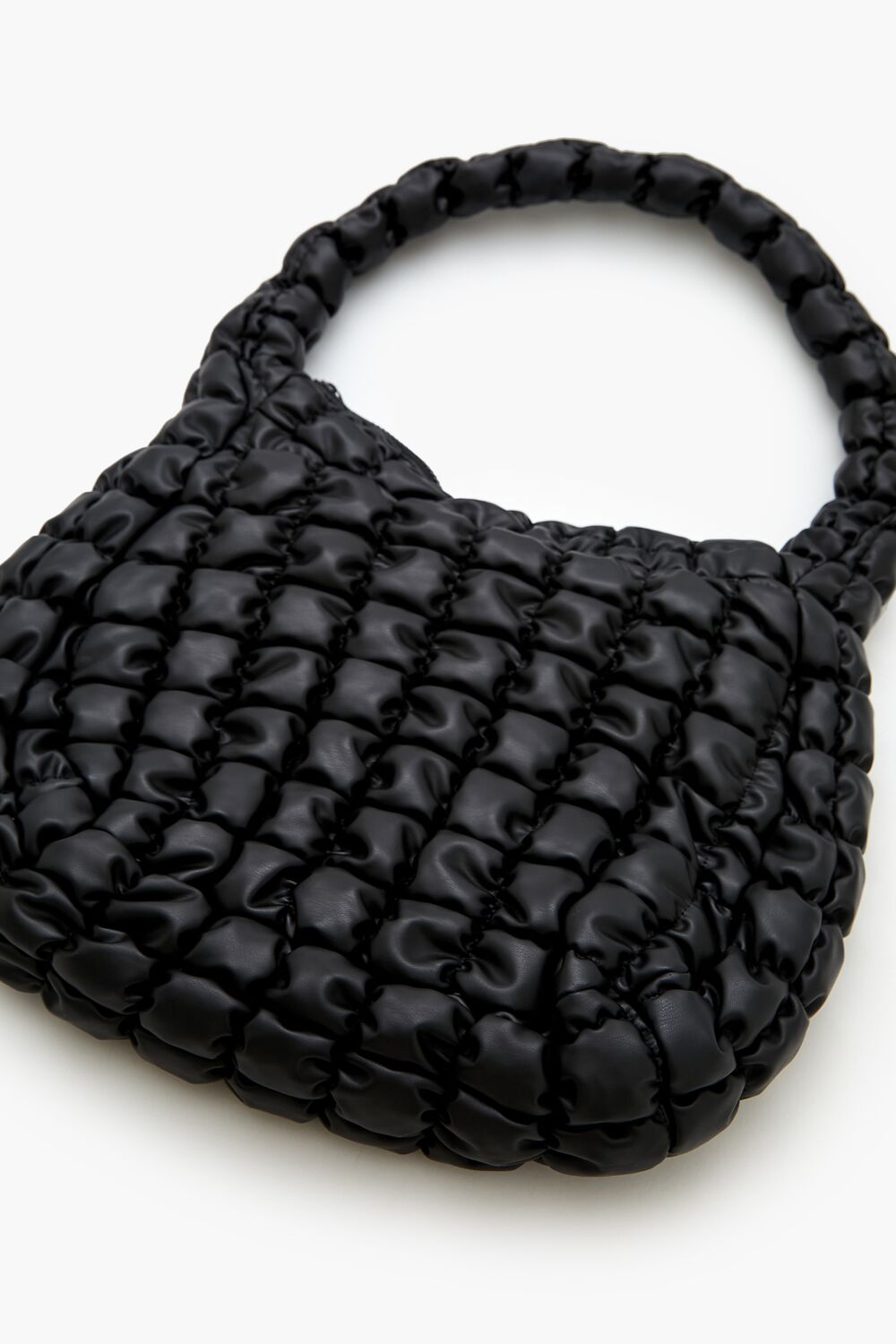 Quilted Faux Leather Tote Bag