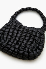 Quilted Faux Leather Tote Bag