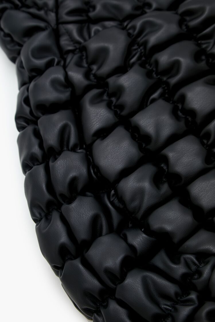 Quilted Faux Leather Tote Bag