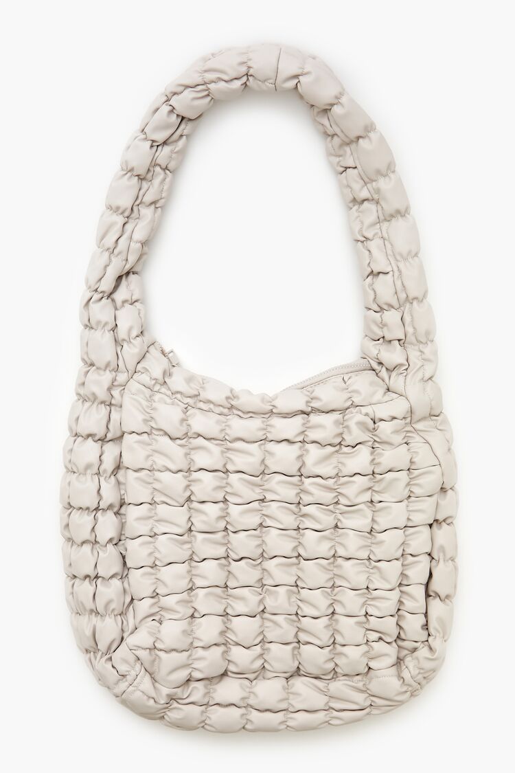 Quilted Faux Leather Tote Bag