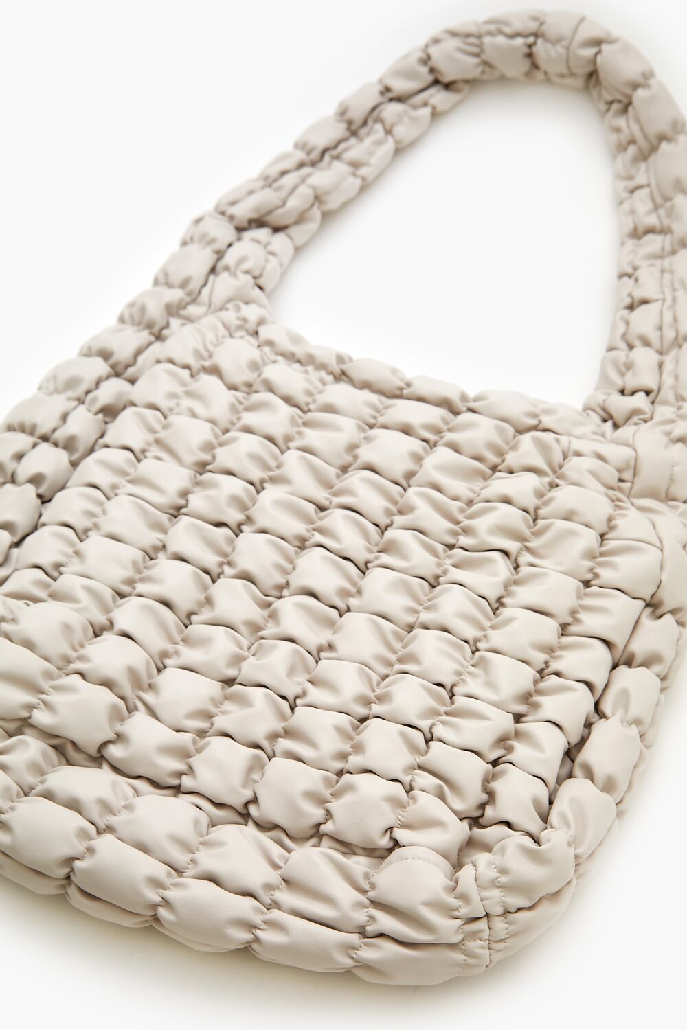 Quilted Faux Leather Tote Bag