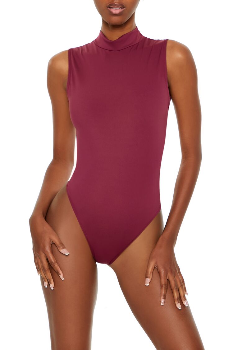 Contour Sculpt Mock Neck Bodysuit