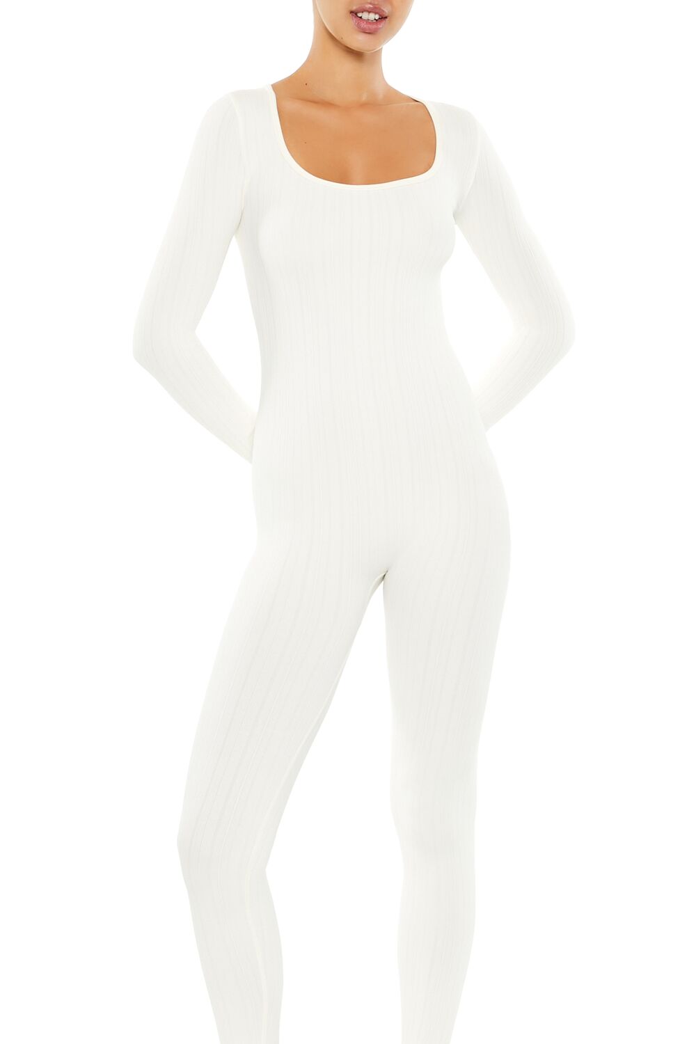 Scoop Ribbed Knit Jumpsuit