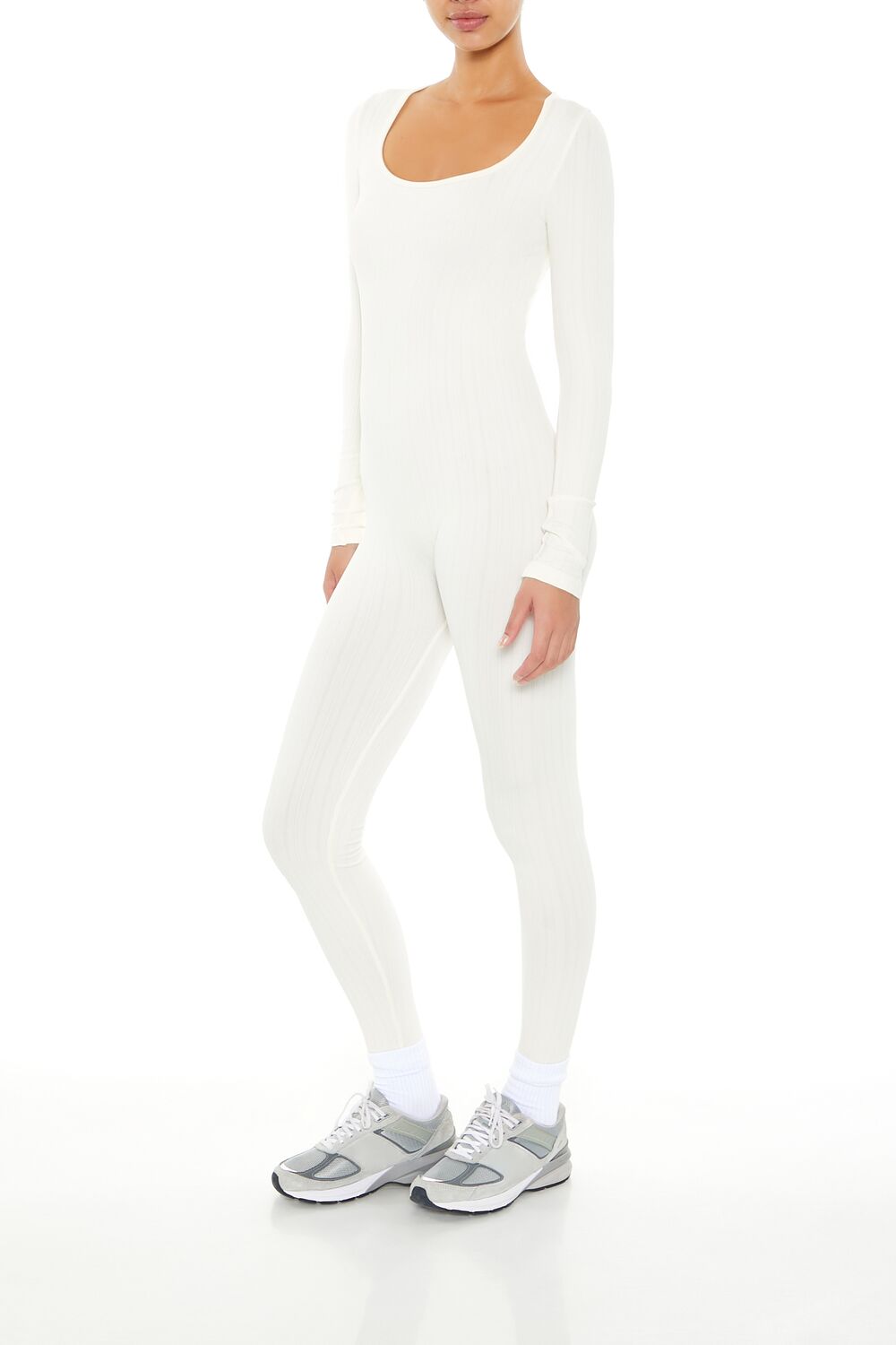 Scoop Ribbed Knit Jumpsuit