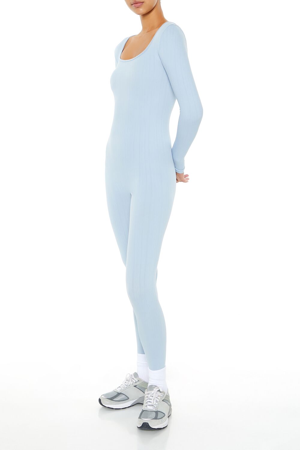 Scoop Ribbed Knit Jumpsuit