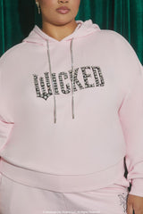 Plus Size Wicked Rhinestone Hoodie