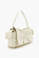 Ruched Bow Shoulder Bag